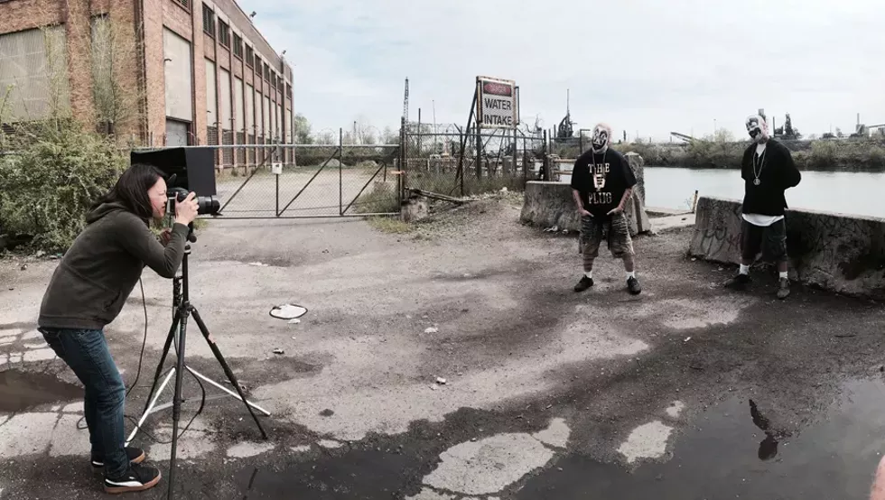 Jenny Risher photographs Violent J and Shaggy 2 Dope of Insane Clown Posse in Delray. - Courtesy photo