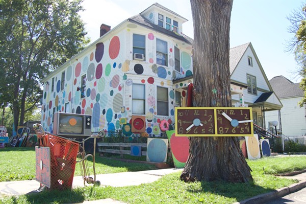The Heidelberg Project's "Polka Dot House." - LEE DEVITO