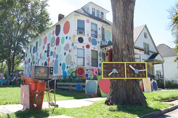 The Heidelberg Project's "Polka Dot House." - Lee DeVito