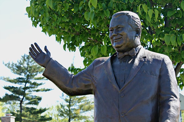 The Orville Hubbard statue. - Aleanna Siacon/Wayne State University