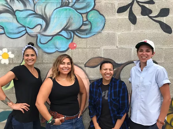 Left to right: Rohani Foulkes of The Farmer’s Hand, Lana Rodriguez of Mama Coo’s Boutique, Kiki Louya of The Farmer’s Hand, and Ash Hipps of The Bearded Lady. - Courtesy photo