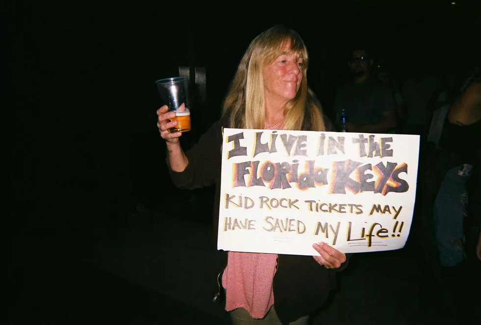 This Florida woman got a ticket to Kid Rock's Detroit show months ago, coincidentally allowing her to escape hurricane season. - Lee DeVito