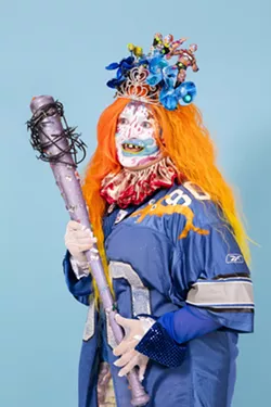 Artist Bailey Scieszka as demonic shapeshifter Old Put in 2017. - Nicholas Calcott