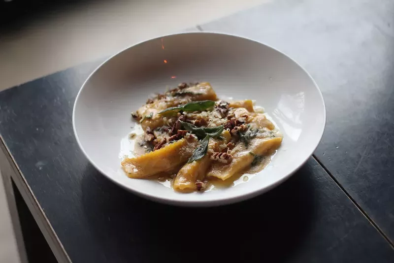 Pumpkin agnolotti from Selden Standard. - Photo by Ryan Patrick Hooper.