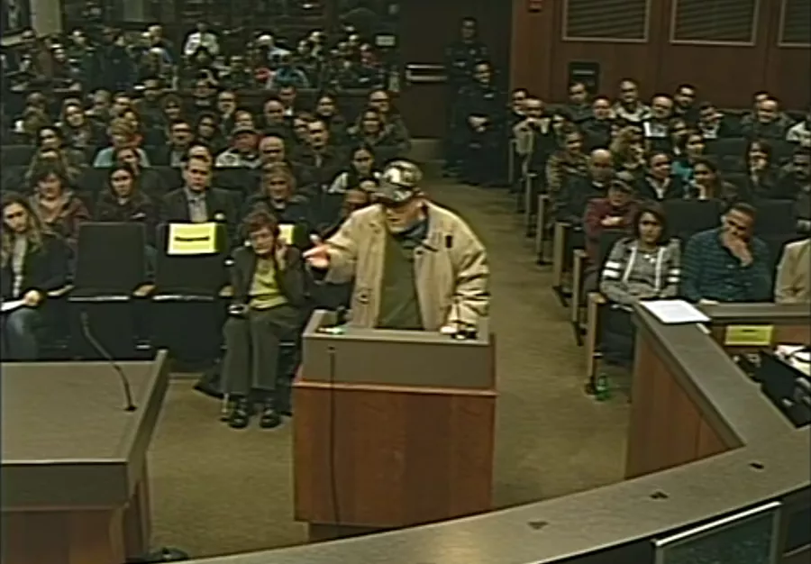 A February Sterling Heights city council meeting over approving a federal consent agreement involving a mosque was so contentious the auditorium had to be cleared. - CITY OF STERLING HEIGHTS
