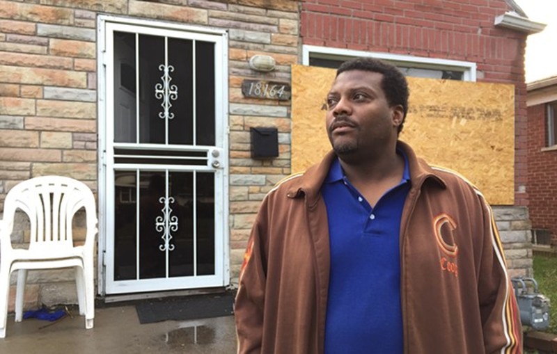 Foreclosed homeowner Kevin Dickerson, who lost his home in the Wayne County treasurer's 2017 auction, now awaits eviction. Thousands more Detroiters could be headed for the same fate. - Violet Ikonomova
