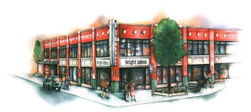 A rendering of the Bright Ideas building on Main Street. - Photo courtesy of Royal Oak DDA.