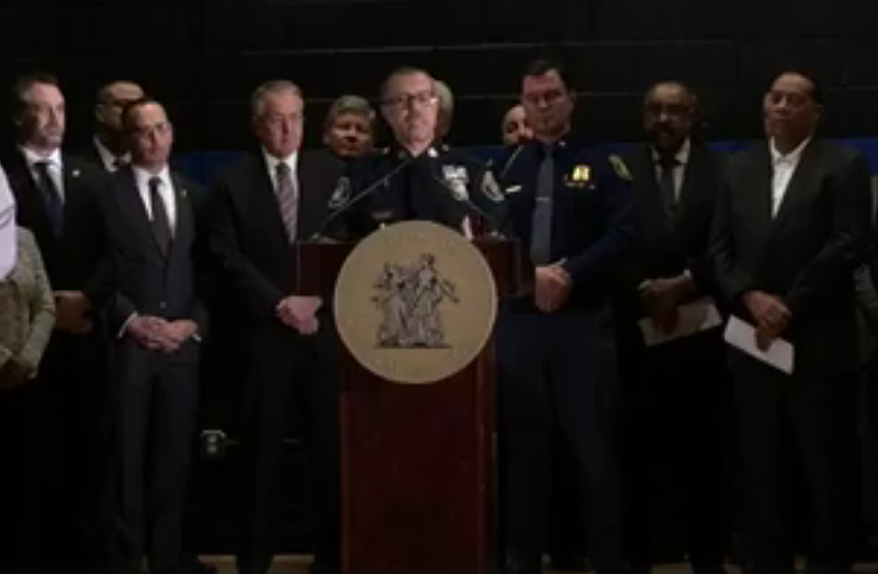 Detroit Police Chief James Craig holds a news conference on the department's crime statistics for 2017. - Detroit Police Department Facebook