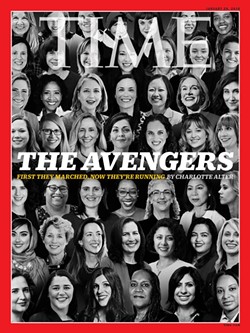 Time magazine's Jan. 18 cover features two female first-time candidates from Michigan. - Courtesy photo