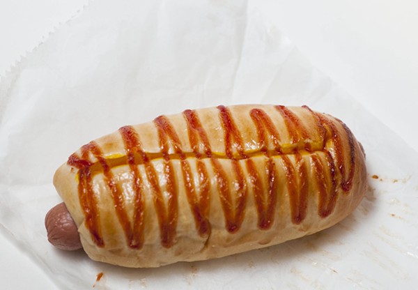 Hot Dog doughnut. - Tom Perkins