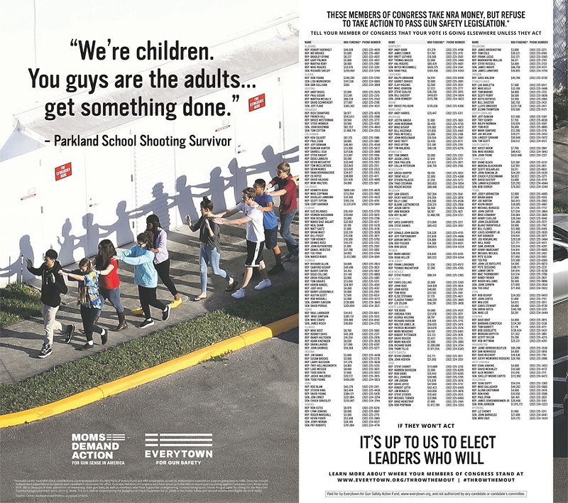NYT ad calls out lawmakers who have accepted NRA money, including Michigan's