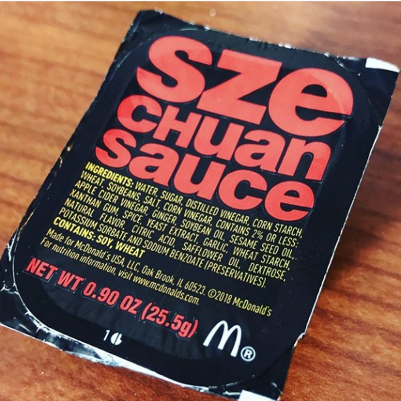 The sauce package in question. - Alysa Zavala-Offman