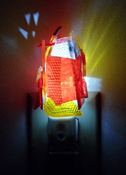 Detroit artist makes moody night lights from shards of broken brake lights (2)