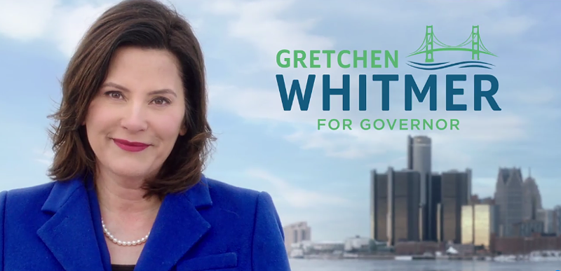 Gretchen Whitmer appears in her first digital ad. - Screengrab
