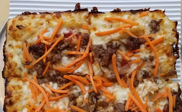 Pie Sci cooked up a Metro Times-themed pizza this week, dubbed &ldquo;Metro Thymes: Cabbage Love.&rdquo;