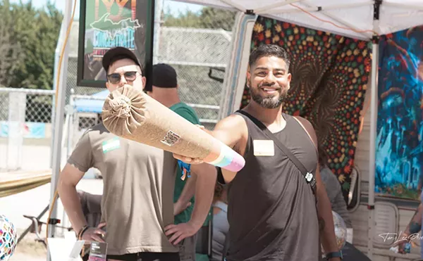 Attendees at the inaugural Cannabash music fest.