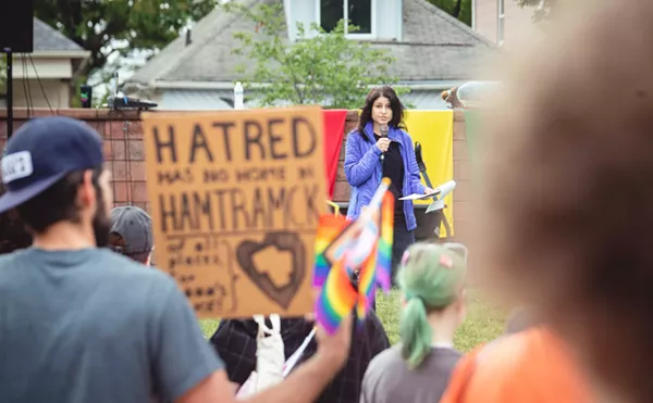 Nessel joins Hamtramck protest over city banning LGBTQ+ Pride flags