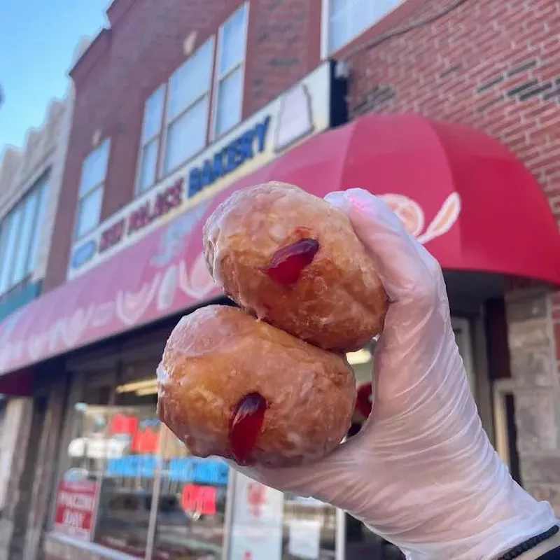 New Palace Bakery9833 Joseph Campau Ave., Hamtramck; 313-875-1334; newpalacebakery.com  New Palace Bakery might be one of Detroit's most beloved bakeries for all things paczki. If you want an authentic Detroit paczki experience, it's best to get in line here early — very early.