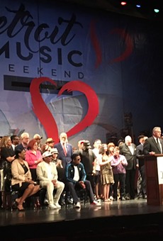 Detroit Music Weekend founding director Vince Paul announces details during a press conference.