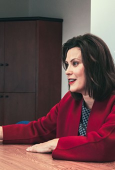 Gretchen Whitmer at her Detroit campaign office.