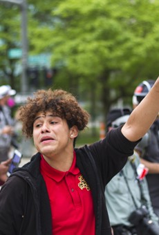 16-year-old protester helped prevent a potentially violent clash between protesters and Detroit cops