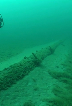 In 2013, the National Wildlife Federation sent divers to look at Enbridge, Inc.'s aging pipeline in Michigan's Straits of Mackinac.