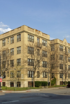 The 91-unit Sheridan Court Apartments on Second Ave. and W. Canfield St.