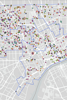 This interactive map allows you to see every single reported crime in Detroit