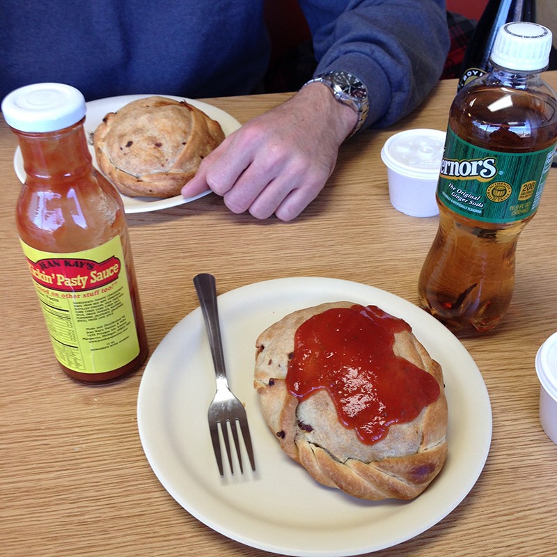 In the U.P., you have to choose between ketchup or gravy For your pasty.
