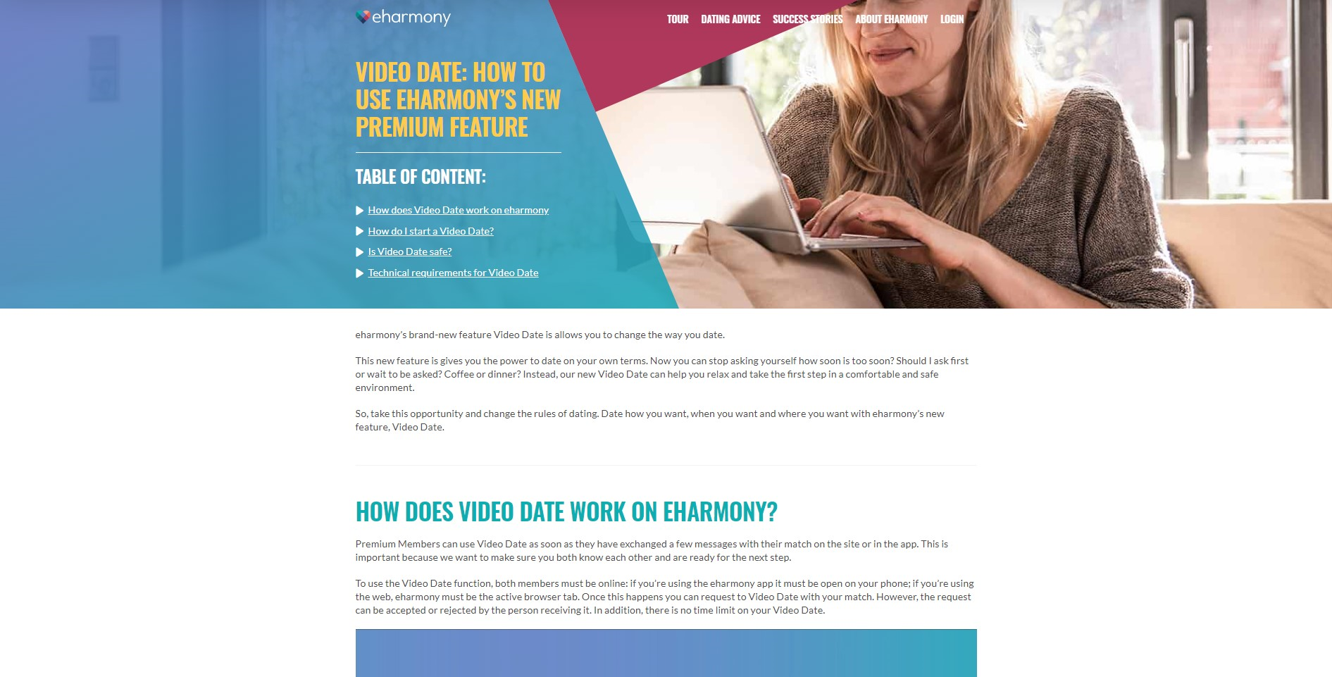Eharmony website login