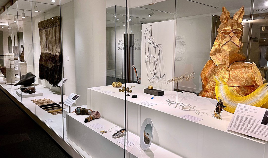 Exhibition view of "Constellations & Affinities: Selections from the Cranbrook Collection"