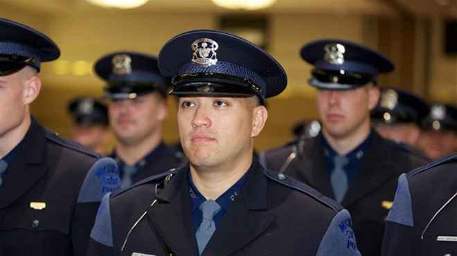 Mike Bessner at his State Police graduation ceremony in 2012.
