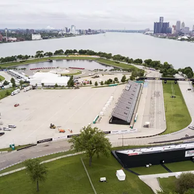 Park or race track? Belle Isle pictured in May 26, 2017.