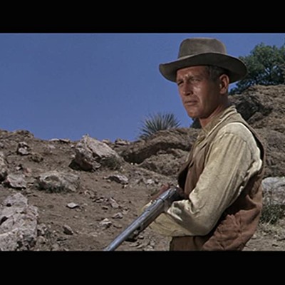 Hombre (1967)Directed by Martin Ritt. Written by Irving Ravetch and Harriet Frank Jr. Produced by Martin Ritt and Irving Ravetch.Based on the fifth and final novel of Leonard’s early Western phase, published in 1961, the film stars Paul Newman as John Russell, a white man raised by Indigenous American who experiences racism because of his background. It received generally favorable reviews, thanks to portraying Indigenous Americans in a more positive light than typically seen in Westerns.