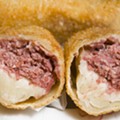 Egg rolls from Asian Corned Beef.