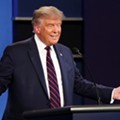 Trump spews more bullshit about Michigan, Whitmer, and her husband during final debate