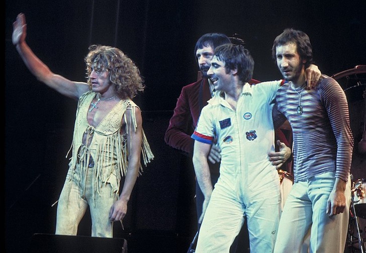 The Who at Pontiac Silverdome
December 6, 1975
The Pontiac Silverdome became the largest stadium in the NFL when it opened in 1975. The Who were the first band to christen the new venue, packing in almost 76,000 fans and setting the record for the largest crowd at an indoor concert ever.
Photo by Jim Summaria,Wikimedia Commons