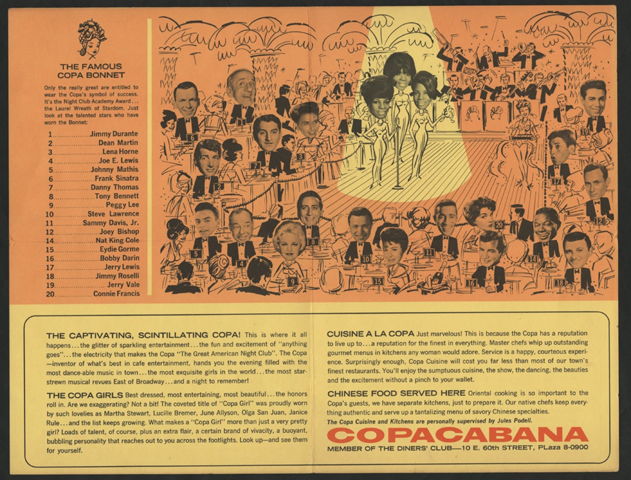 Promotional brochure for Martha and the Vandellas at the Copacabana, New York, circa 1968. (Rosalind Ashford-Holmes Collection)