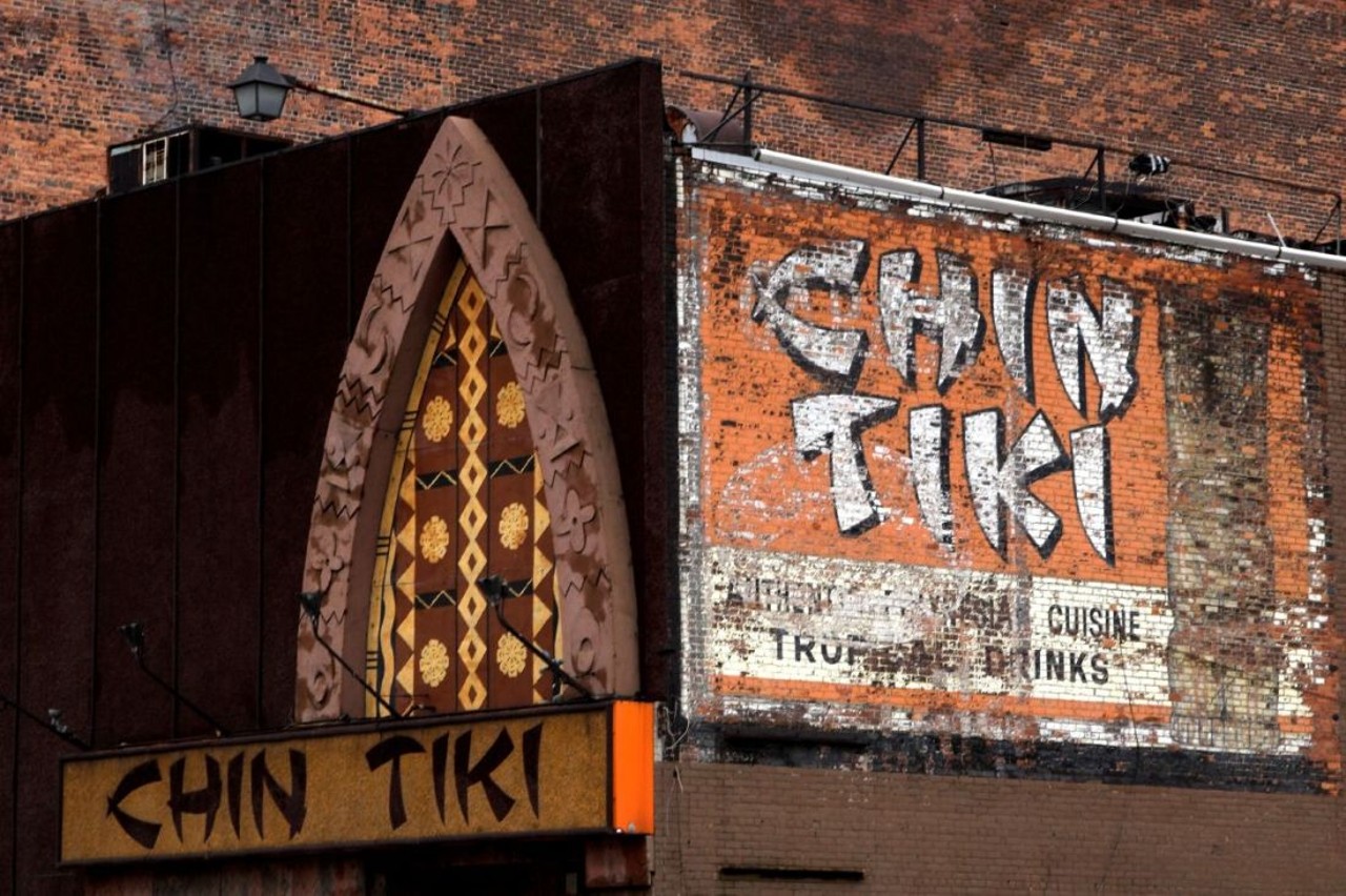 Chin Tiki
This tiki-themed supper club opened in  1967 and closed in 1980. But before its demolition in 2009, it played a cameo as a setting in the Eminem film 8 Mile.
Photo via Flickr,  Joyce Pederson 