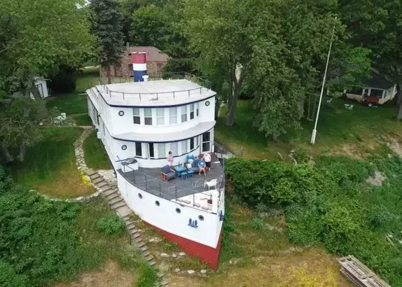 A literal boat house is for sale in Northern Michigan for $750K