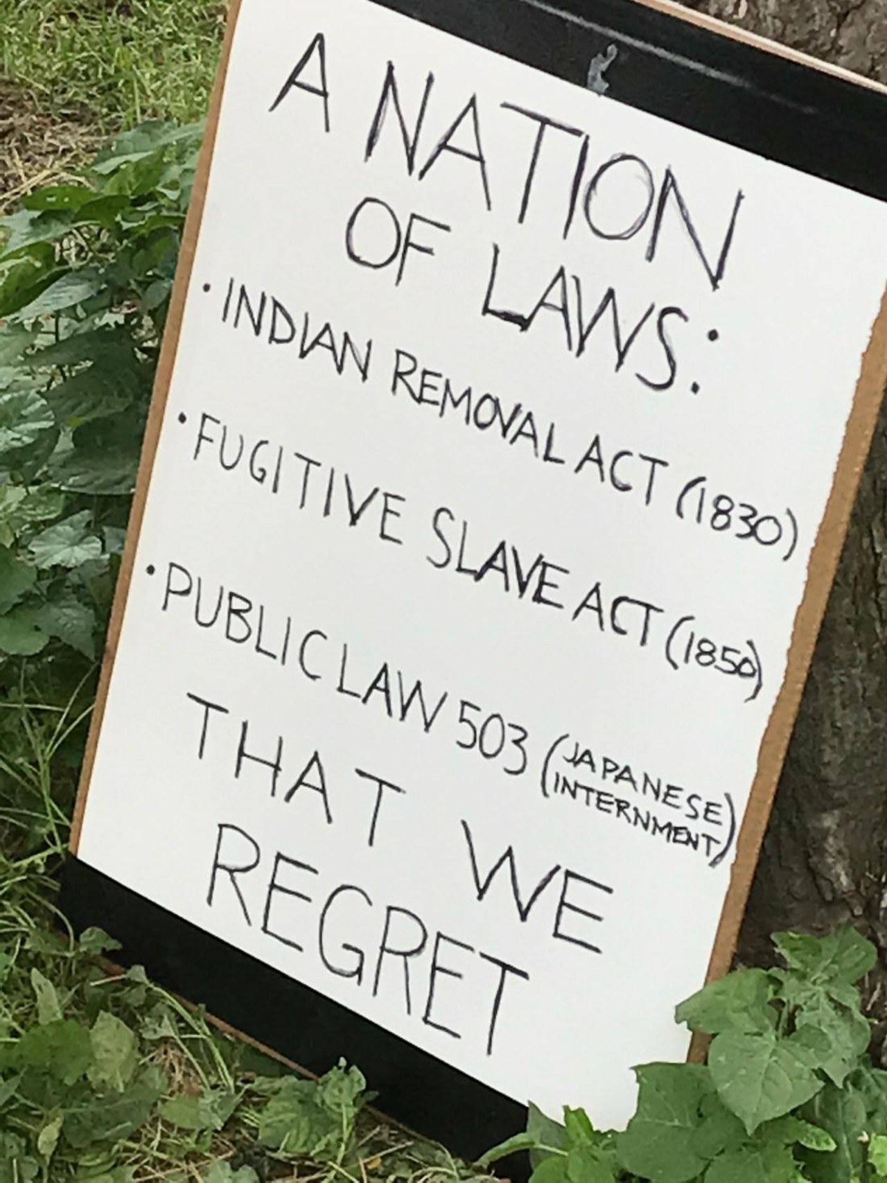 All the signs we saw at the 'Families Belong Together' rally in Detroit's Clark Park