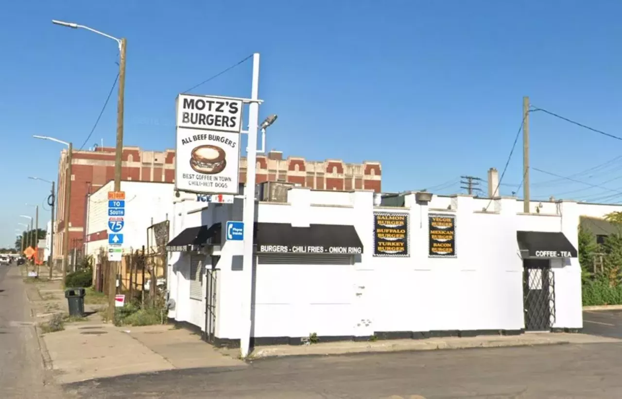 Motz&#146;s Burgers&nbsp;
7208 W. Fort St., Detroit; 313-843-9186
Founded in 1929, Motz&#146;s knows a little something about making the perfect burger. In addition to classic cheeseburgers and hamburgers, Motz&#146;s also serves a mushroom and swiss burger, veggie burgers, and turkey burgers. The list of sides includes French fries, chili cheese fries, and onion rings. Round out your meal with a cold, creamy shake in chocolate, vanilla, or strawberry.&nbsp;
Photo via GoogleMaps
