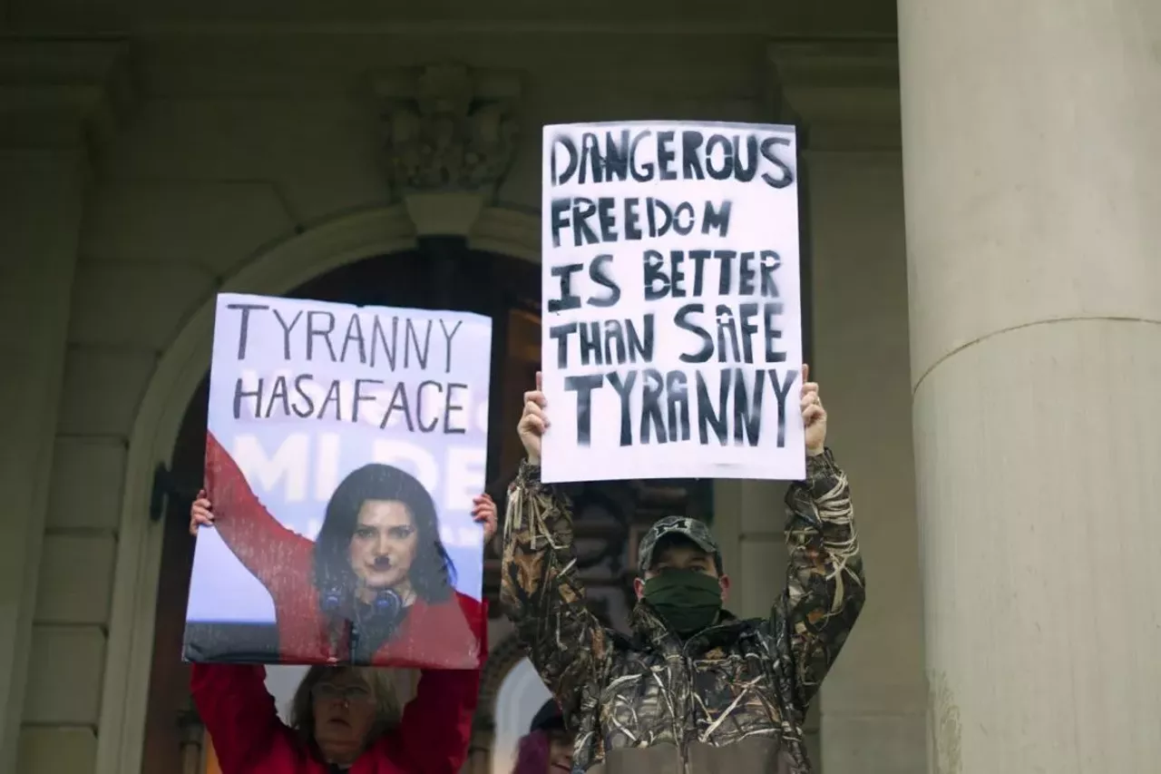 Everything we saw at the anti-Whitmer 'Judgement Day' protest in Lansing