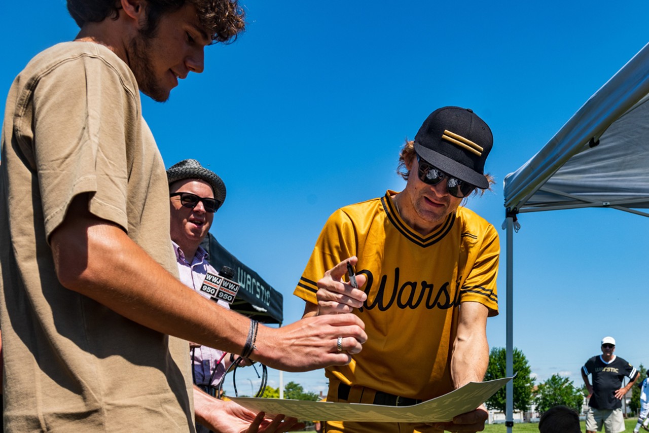 Jack White brings big-league presence to baseball game in Hamtramck