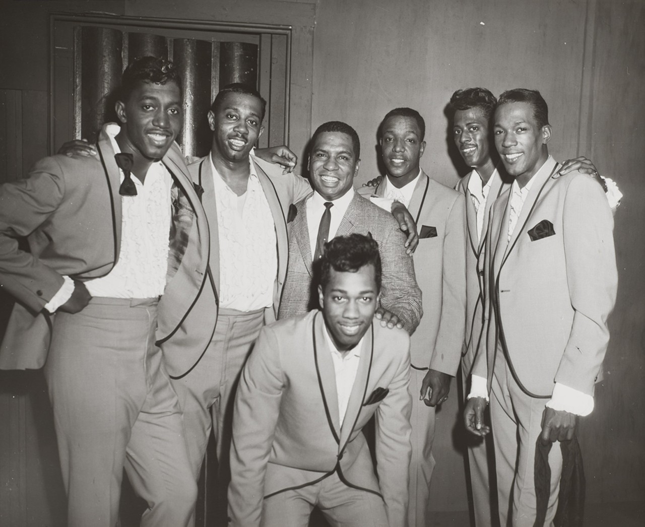 The Temptations with DJ Ken Hawkins in Cleveland. (Photo by Jimmy Baynes)
