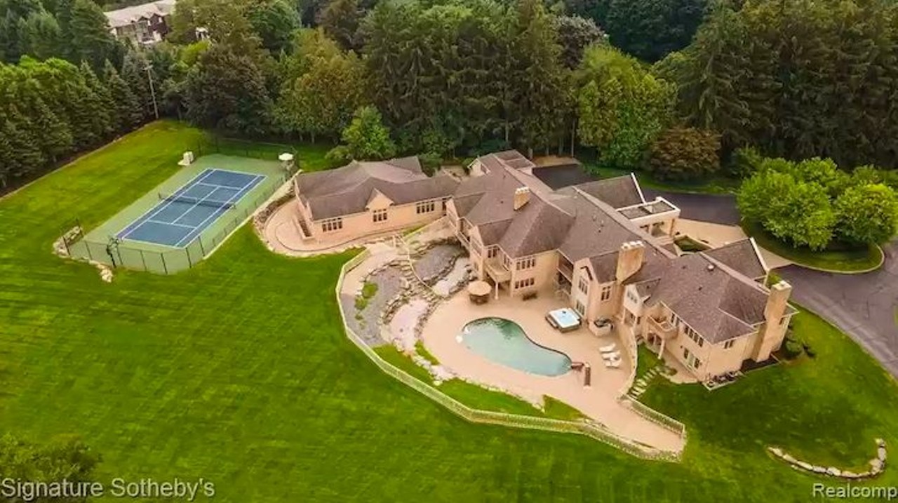 This $4.2 million Michigan mansion has an indoor basketball court