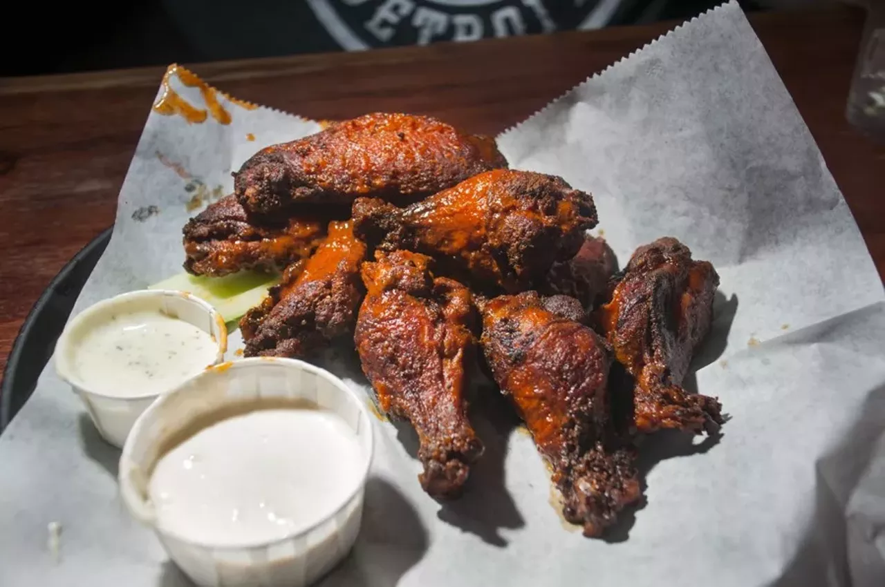 Sweetwater Tavern
Multiple locations, sweetwatertavern.net 
Known for its chicken wings, considered by many to be the city’s best, Sweetwater Tavern’s flagship Bricktown location is believed to be one of the oldest buildings in Detroit, dating back to the mid-1800s. The business came under ownership of Jeffrey Cain in 1991, and the chain has expanded with additional locations in Southfield and Eastpointe.