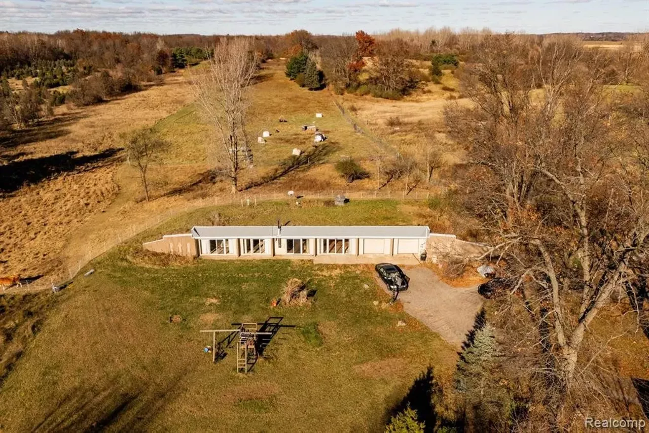 Image: Unique buried ‘earth shelter’ house hits market in Michigan