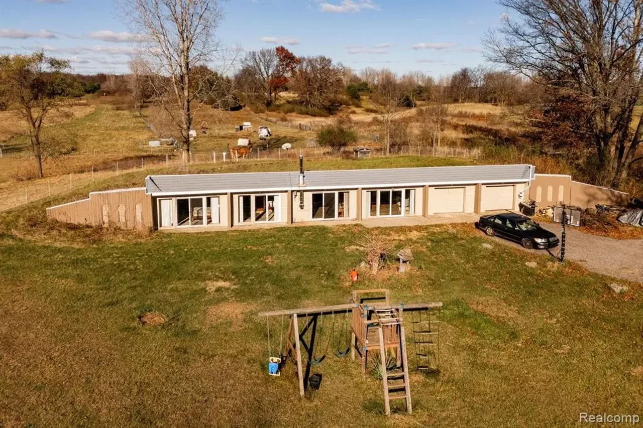 Image: Unique buried ‘earth shelter’ house hits market in Michigan