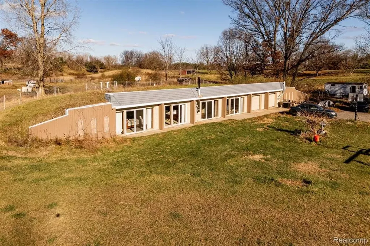 Image: Unique buried ‘earth shelter’ house hits market in Michigan